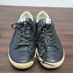 Ecco Size 6 Black And Gold Golf Golf Shoes